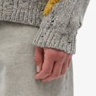 Acne Studios Men's Kilcarra Naïve Flower Knit in Grey Melange