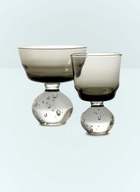 Serax Set Of Six Small Eternal Snow Stemmed Glasses