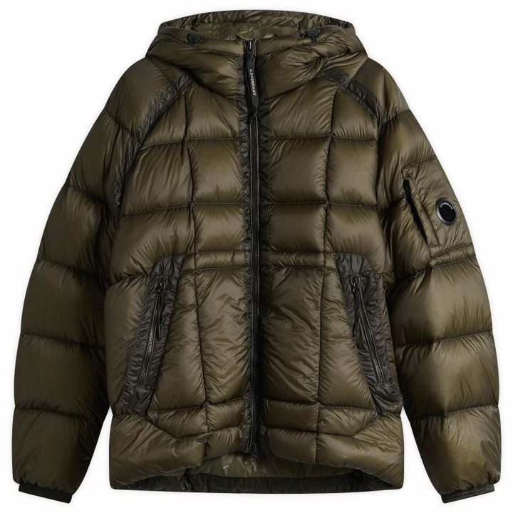 Photo: C.P. Company Men's DD-Shell Hooded Down Jacket in Ivy Green