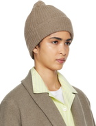 Tekla SSENSE Exclusive Brown AURALEE Edition Night Knit Beanie