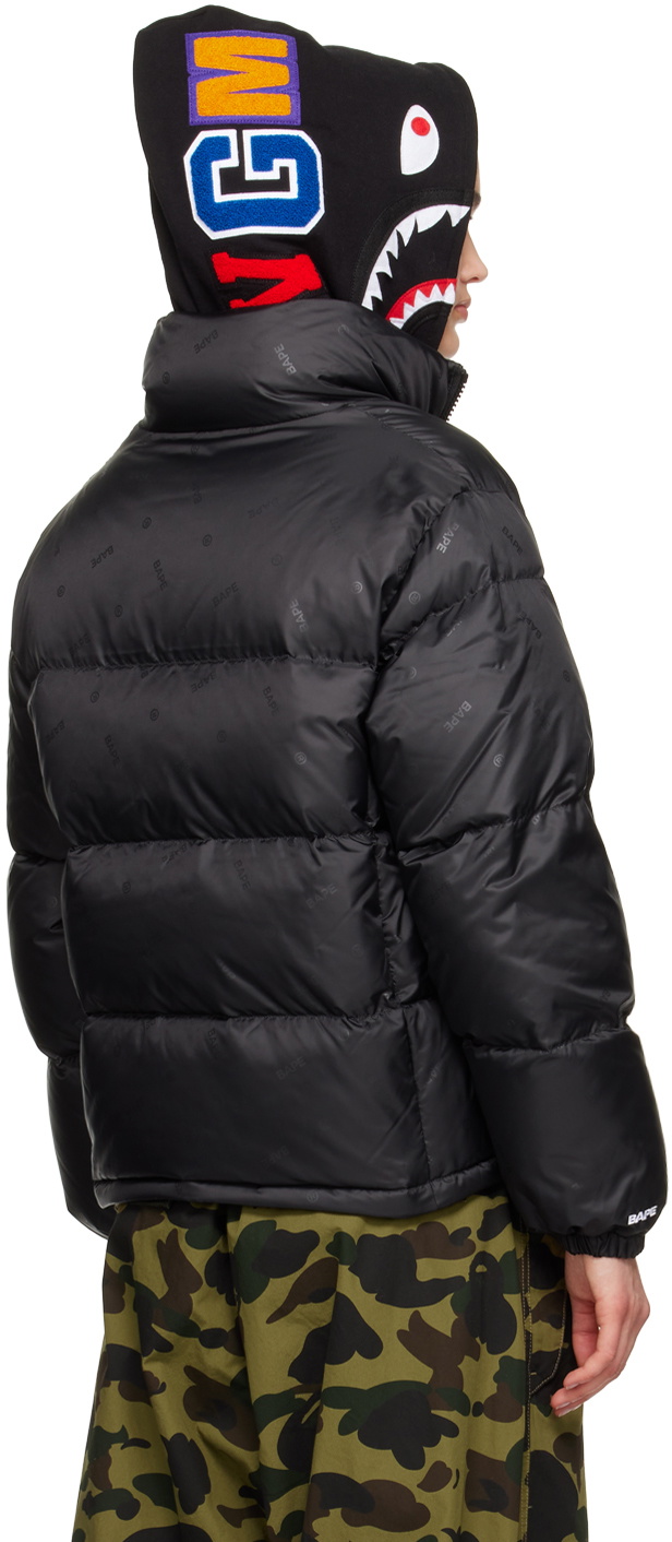 BAPE Black Quilted Down Jacket A Bathing Ape