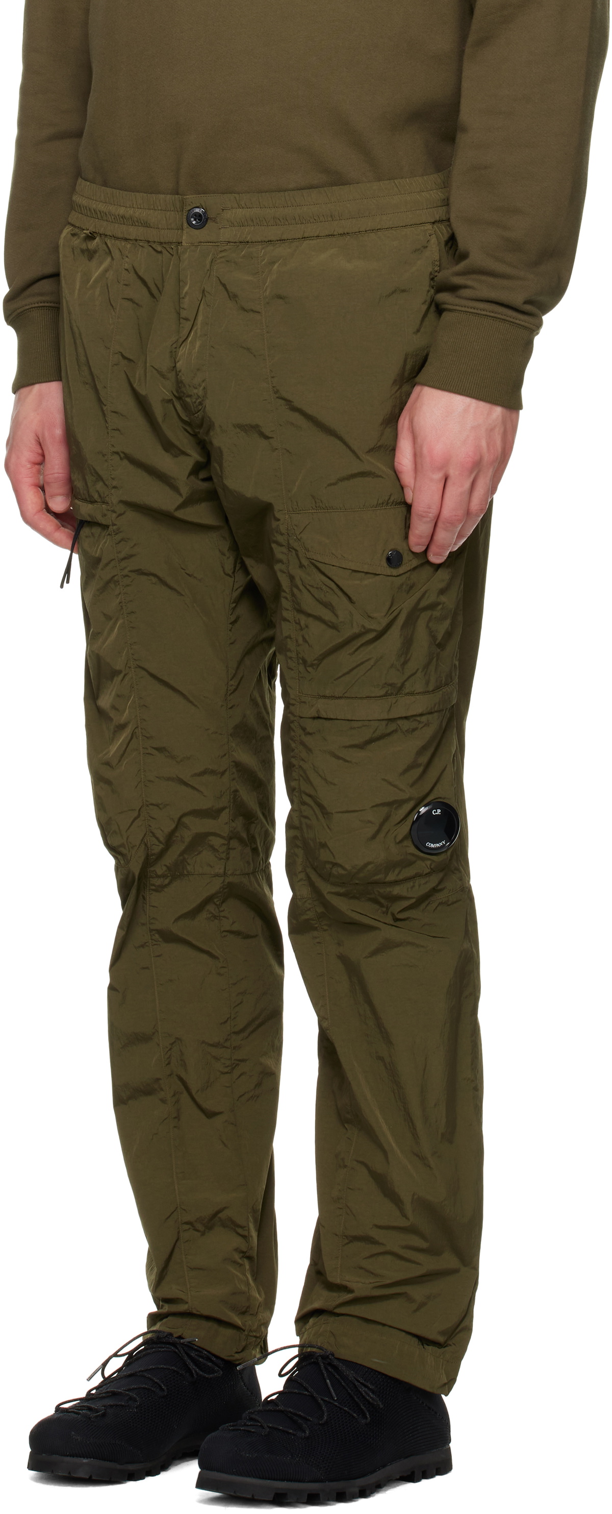 C.P. Company Khaki Chrome-R Lens Cargo Pants C.P. Company