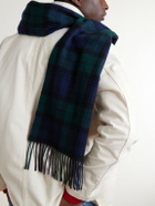 Polo Ralph Lauren - Fringed Logo-Embroidered Recycled Wool-Blend Scarf