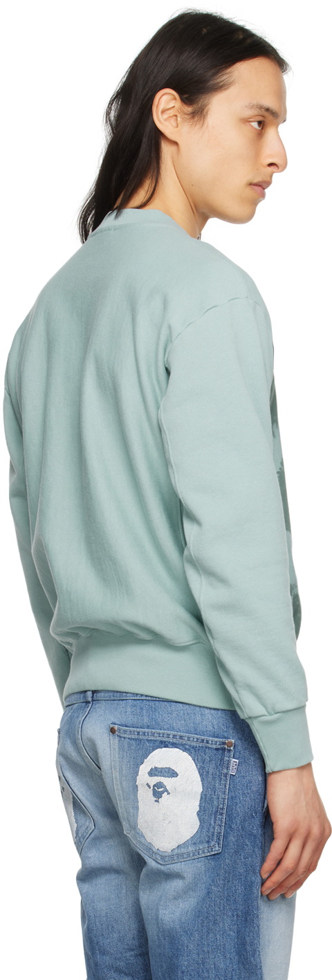 Aries Blue Sunbleached Sweatshirt ARIES