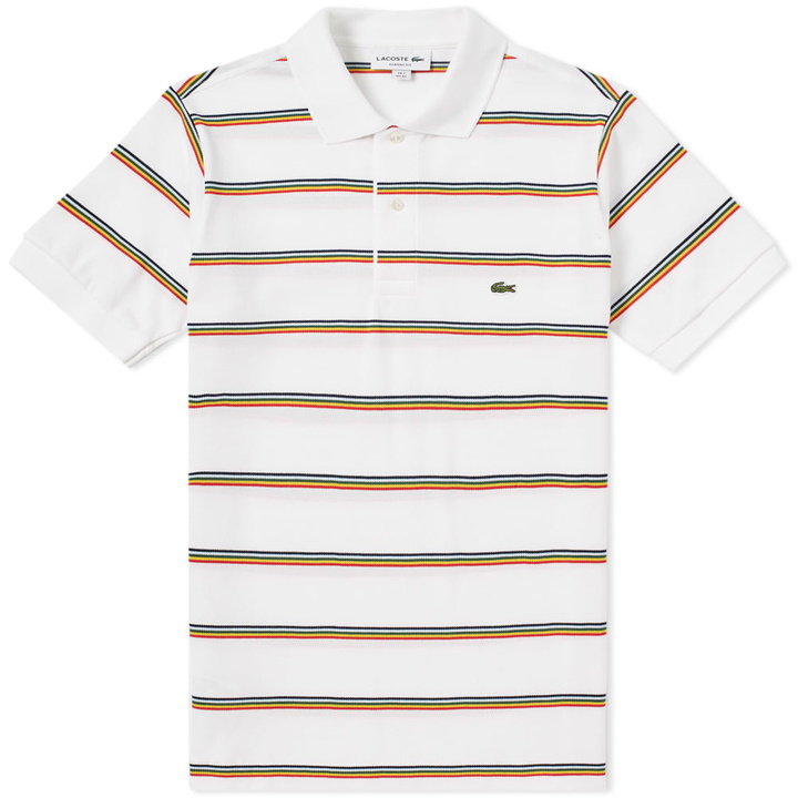 Photo: Lacoste Retro Stripe Polo White