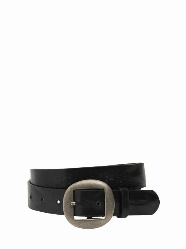 Photo: DSQUARED2 - Vintage Buckle Leather Belt