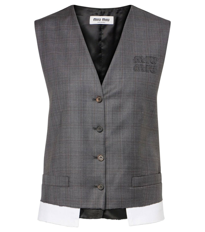 Photo: Miu Miu Virgin wool vest
