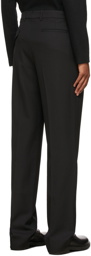 Ann Demeulemeester Black Classic Gabardine Stannis Trousers