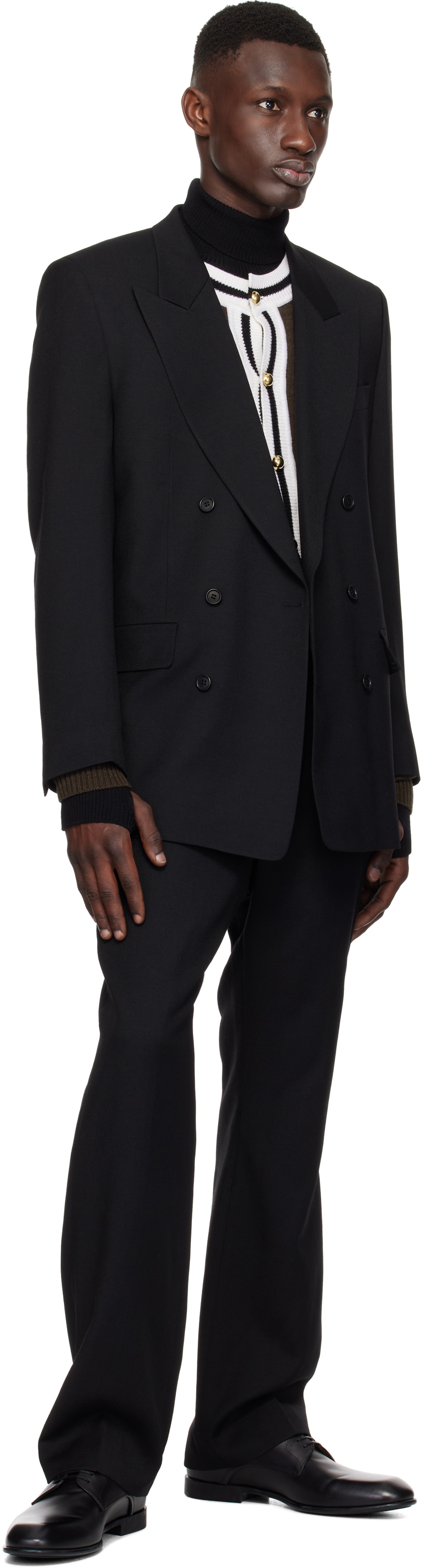 Sunflower Black Straight Trousers