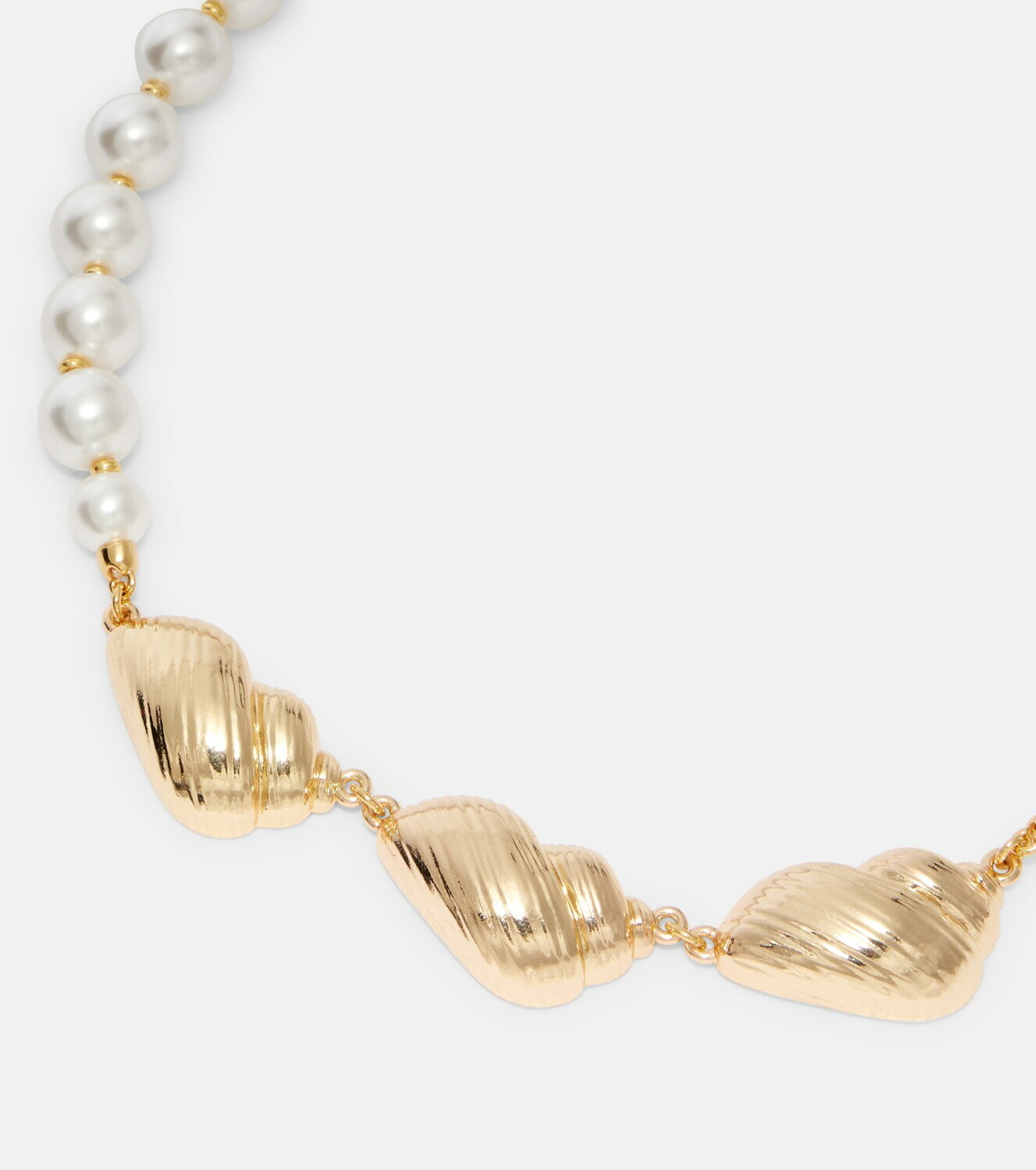 Self-Portrait Faux pearl-embellished necklace