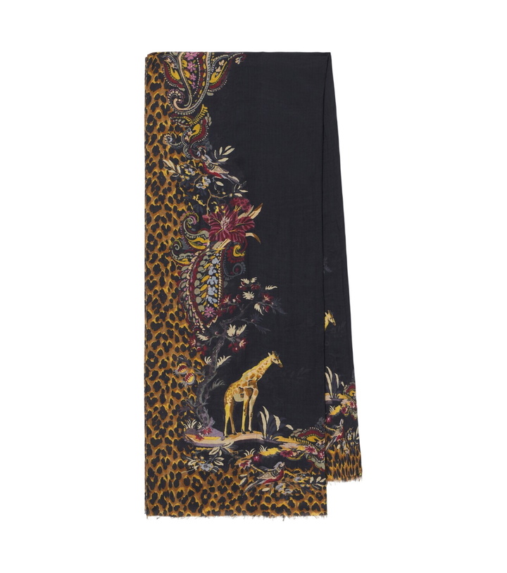 Photo: Etro Printed modal and cashmere scarf
