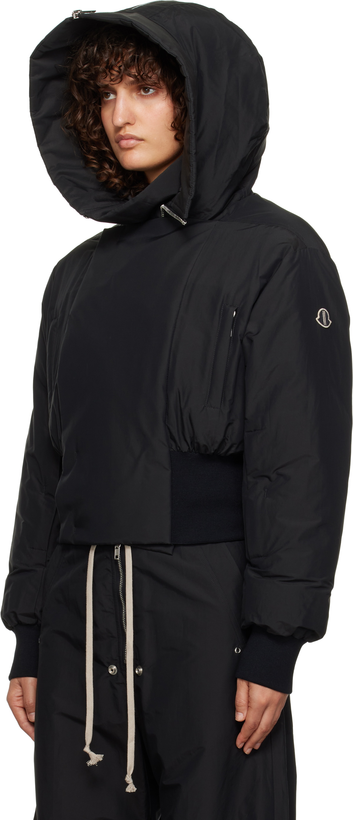 Rick Owens Moncler + Rick Owens Black Alice Jacket Rick Owens