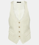 Tom Ford Pinstripe wool and silk-blend vest