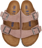 Birkenstock Purple Suede Narrow Arizona Sandals