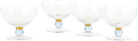 Akua Objects Blue & Orange Noam Champagne Glasses, 4 pcs