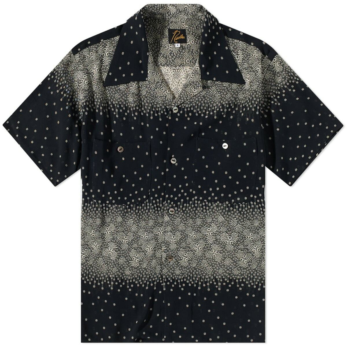 Short Sleeve Boxy Jacquard Bandana Shirt