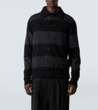 Simone Rocha Embellished striped wool cardigan