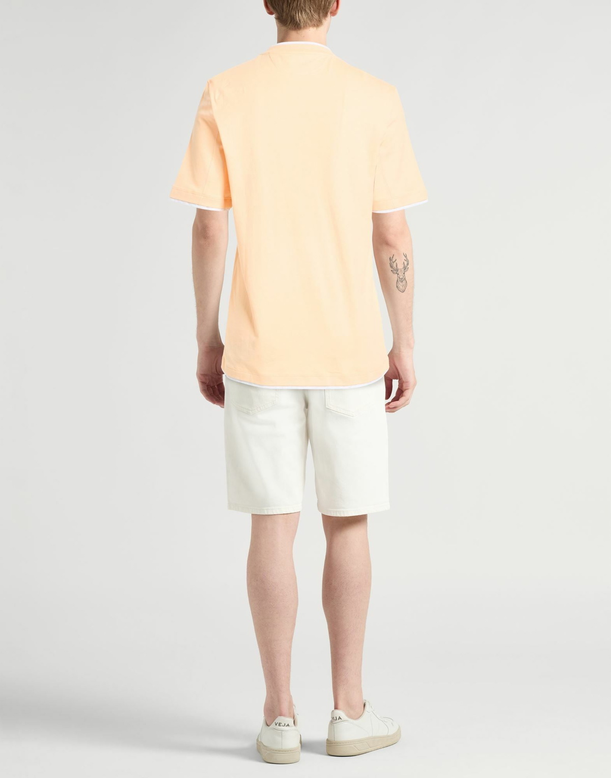 Brunello Cucinelli Mens T-shirt Apricot