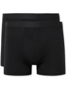 Organic Basics - Two-Pack Lite Stretch-TENCEL Lyocell Boxer Shorts - Black