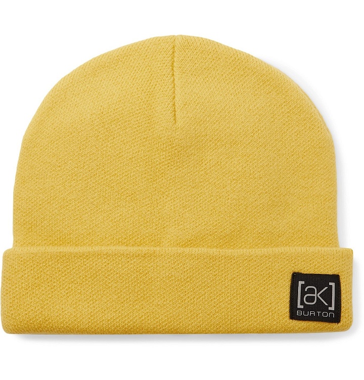 Photo: Burton - [ak] Stagger Logo-Appliquéd Wool-Blend Beanie - Yellow