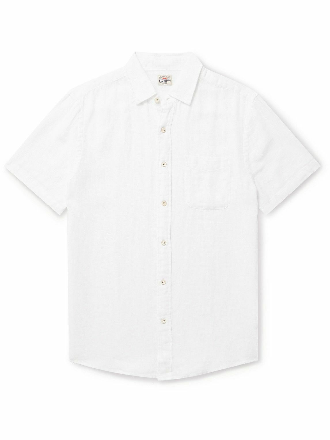Faherty - Laguna Linen Shirt - White Faherty
