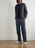 Theory - Lucas Ossendrijver Wide-Leg Cotton-Blend Twill Trousers - Blue