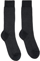 Ferragamo Gray Gancini Socks