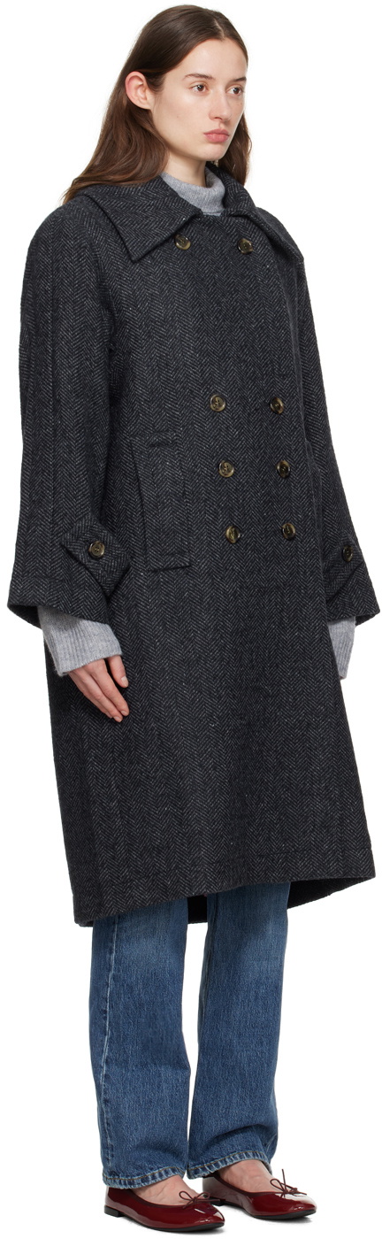Caro Editions Navy Coco Coat