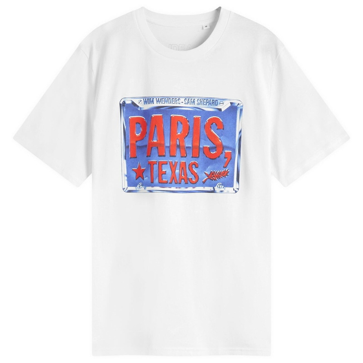 Photo: IDEA Paris, Texas License Plate T-Shirt in White