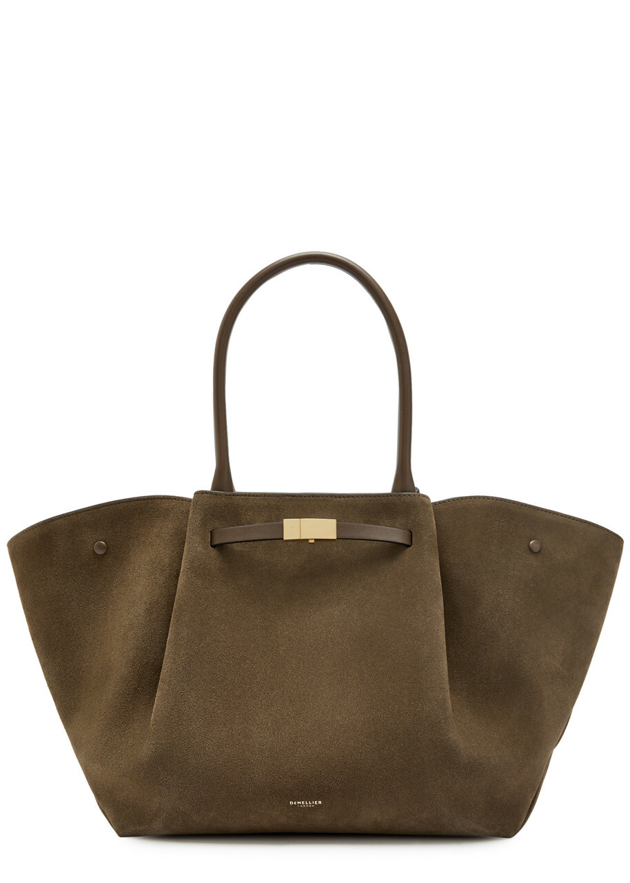 Demellier The New York Grained Leather Tote bag - Dark Brown - One Size