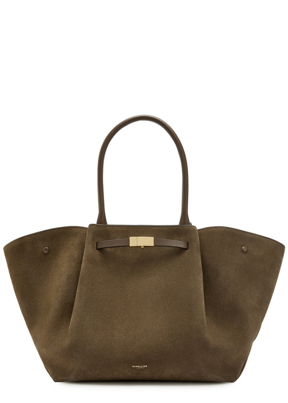 Photo: Demellier The New York Grained Leather Tote bag - Dark Brown - One Size