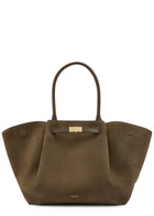 Demellier The New York Grained Leather Tote bag - Dark Brown - One Size