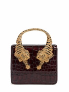 ROBERTO CAVALLI Small Roar Croc Embossed Bag