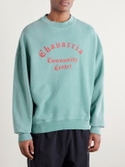 Willy Chavarria - Community Center Hooligan Cotton Sweatshirt - Green