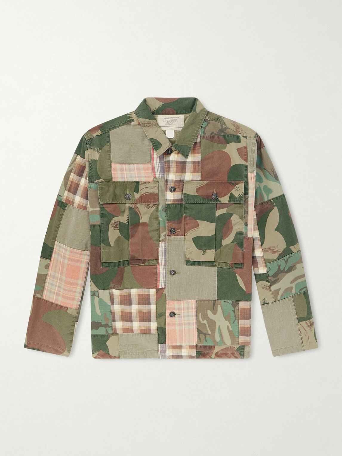 RRL - Patchwork Cotton Shirt - Green