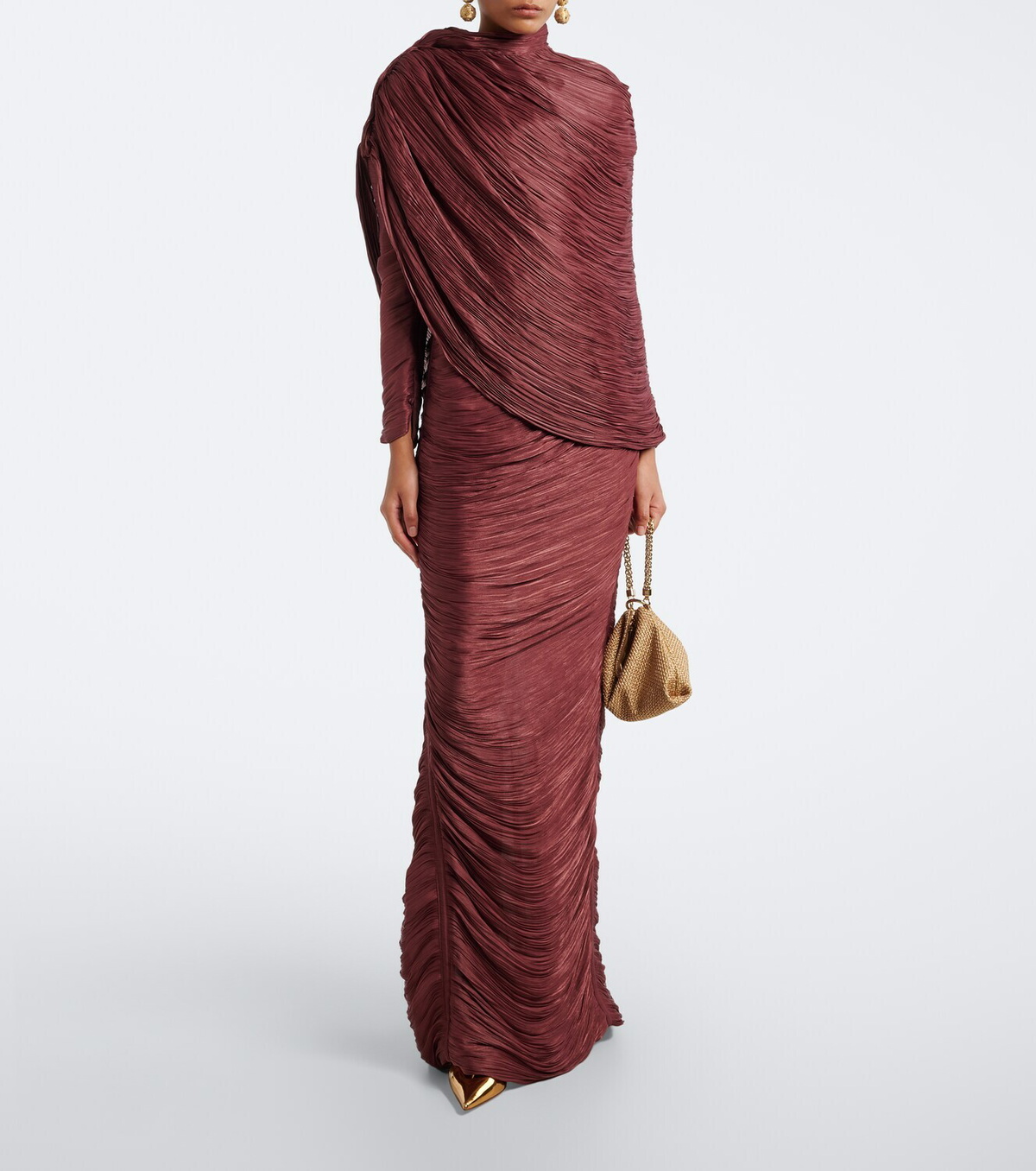 Marmar Halim Caped draped gown
