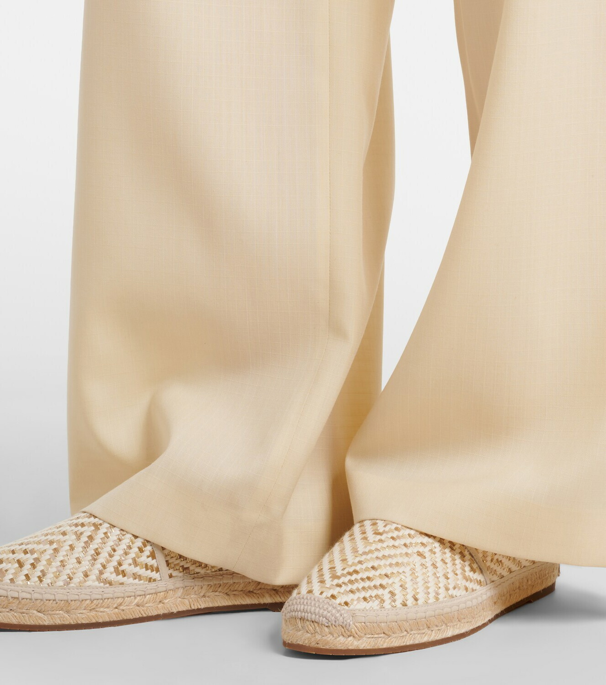 Manolo Blahnik Espadra raffia-effect espadrilles