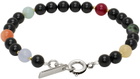 Isabel Marant Black & Multicolor Beaded Bracelet