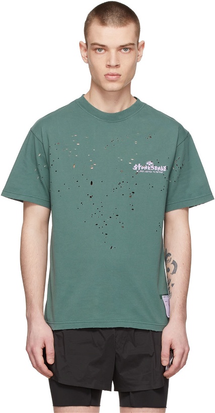 Photo: Satisfy Green Cotton T-Shirt