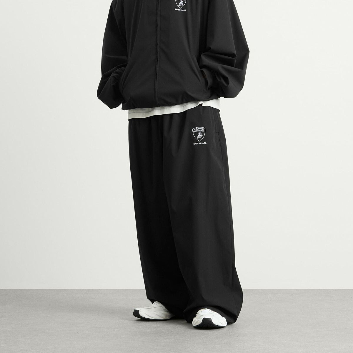 Balenciaga Men's Automobili Lamborghini Tracksuit Pants in Black