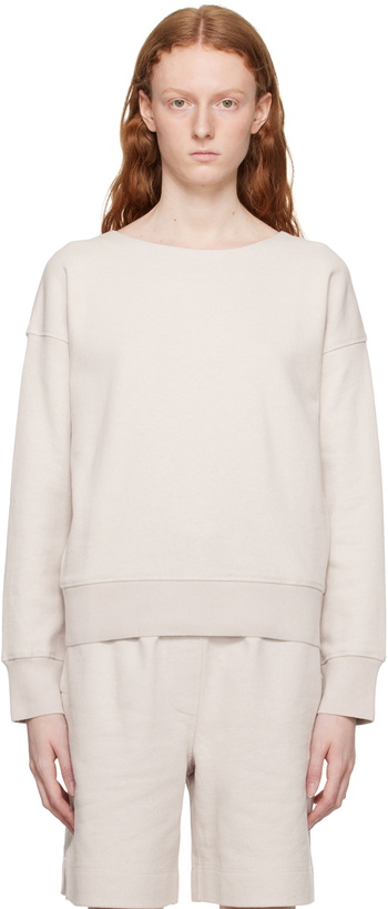 Photo: Margaret Howell Off-White Round Neck Sweatshirt