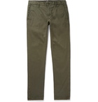 Incotex - Slim-Fit Stretch-Cotton Twill Trousers - Men - Green