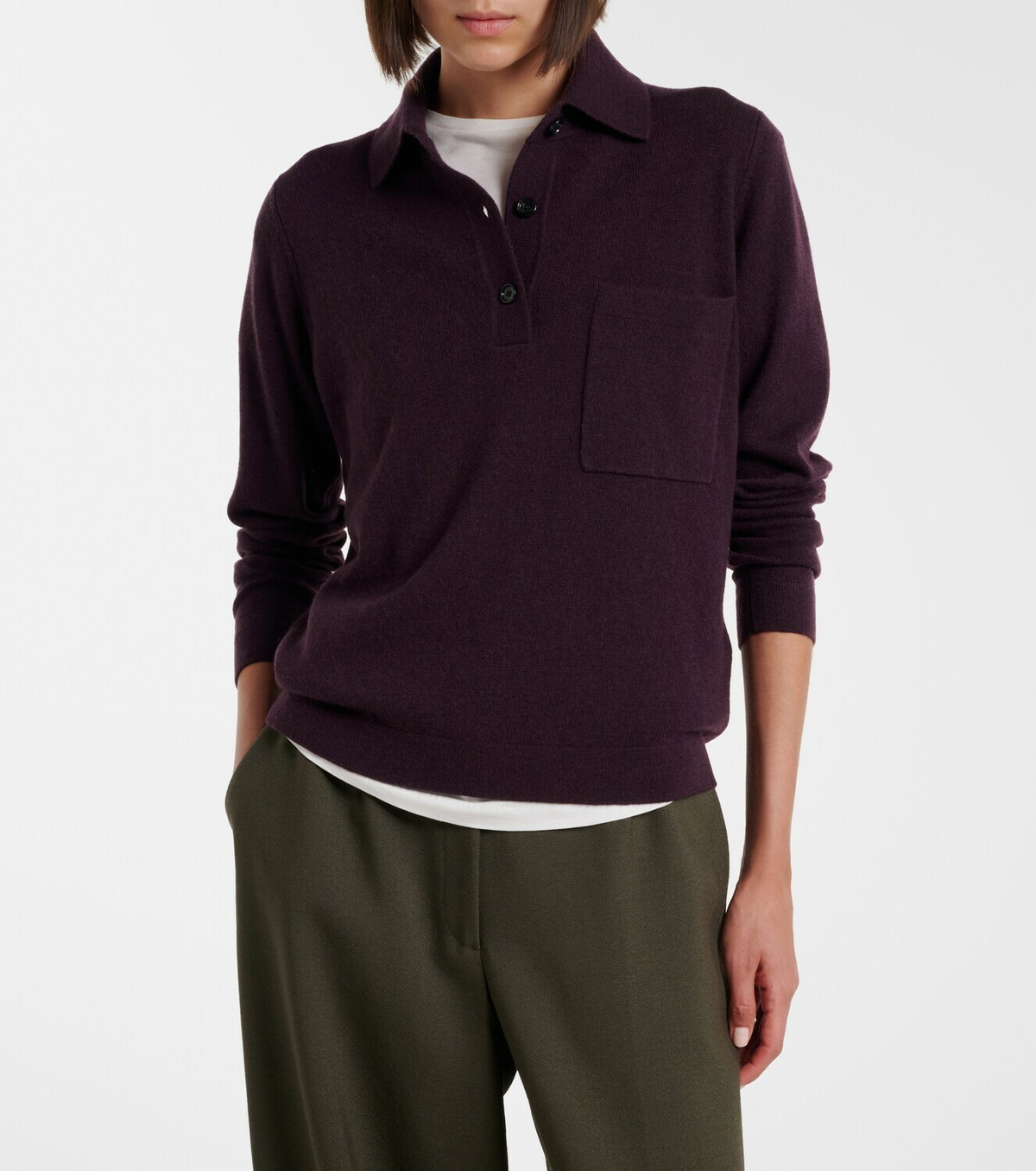 Jardin des Orangers Wool and cashmere polo sweater