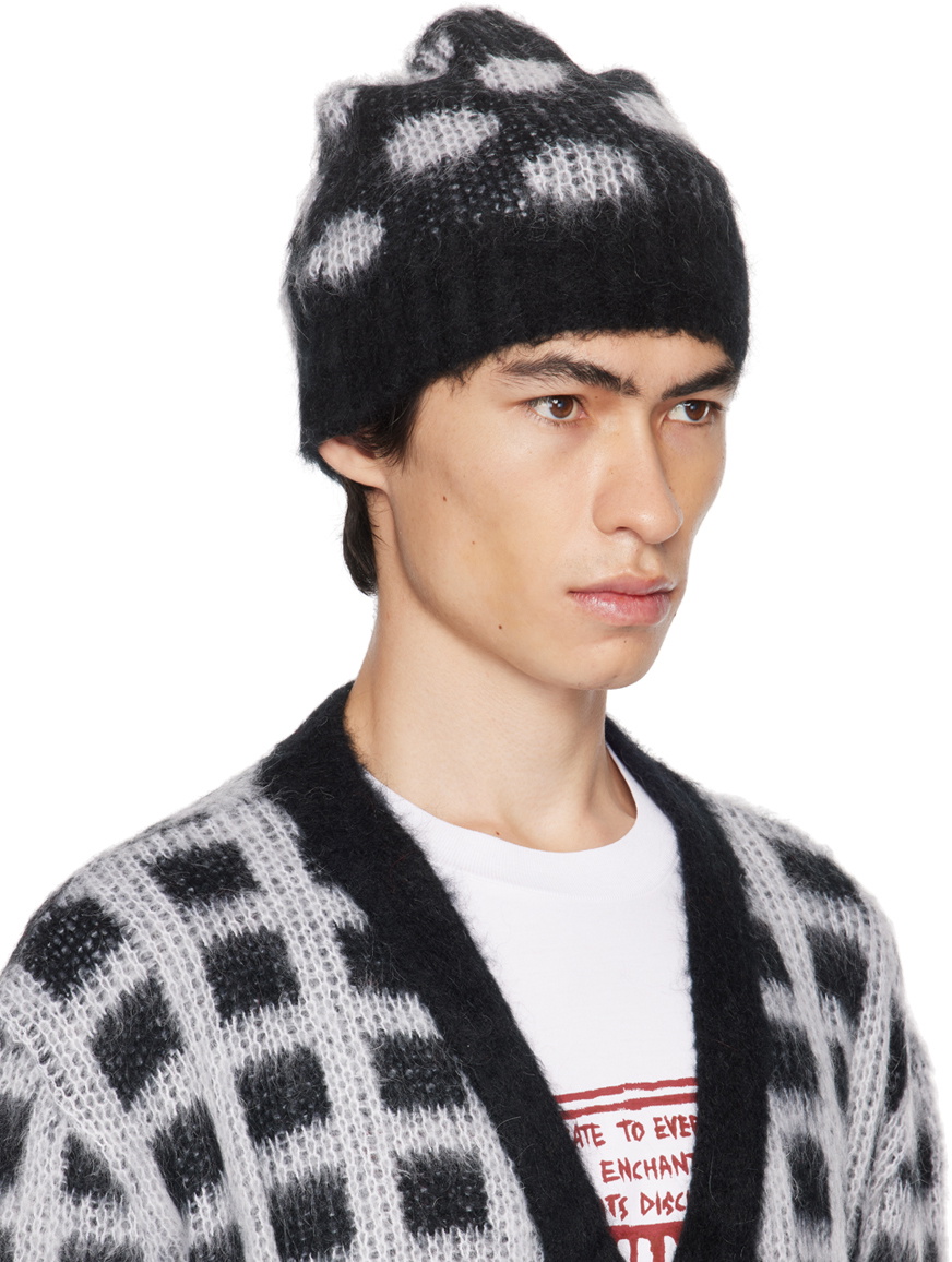 Marni Black Polka Dot Beanie Marni