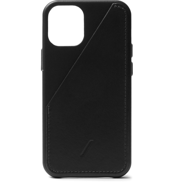 Photo: NATIVE UNION - Clic Card Leather iPhone 12 Mini Case - Black