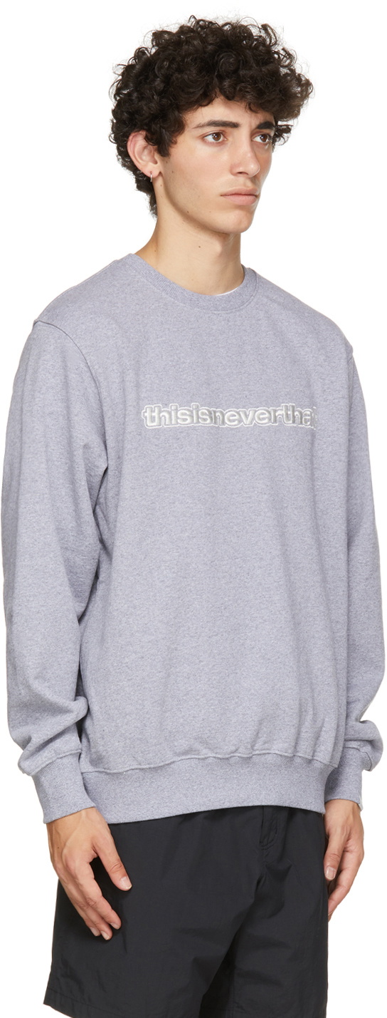 thisisneverthat Grey ESP-Logo Sweatshirt thisisneverthat