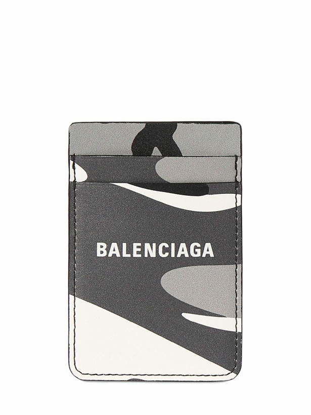 Photo: BALENCIAGA - Everyday Camo Leather Magnet Card Holder