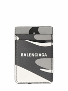 BALENCIAGA - Everyday Camo Leather Magnet Card Holder