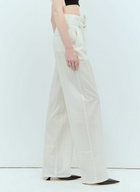 Max Mara Pinstriped Canvas Pants