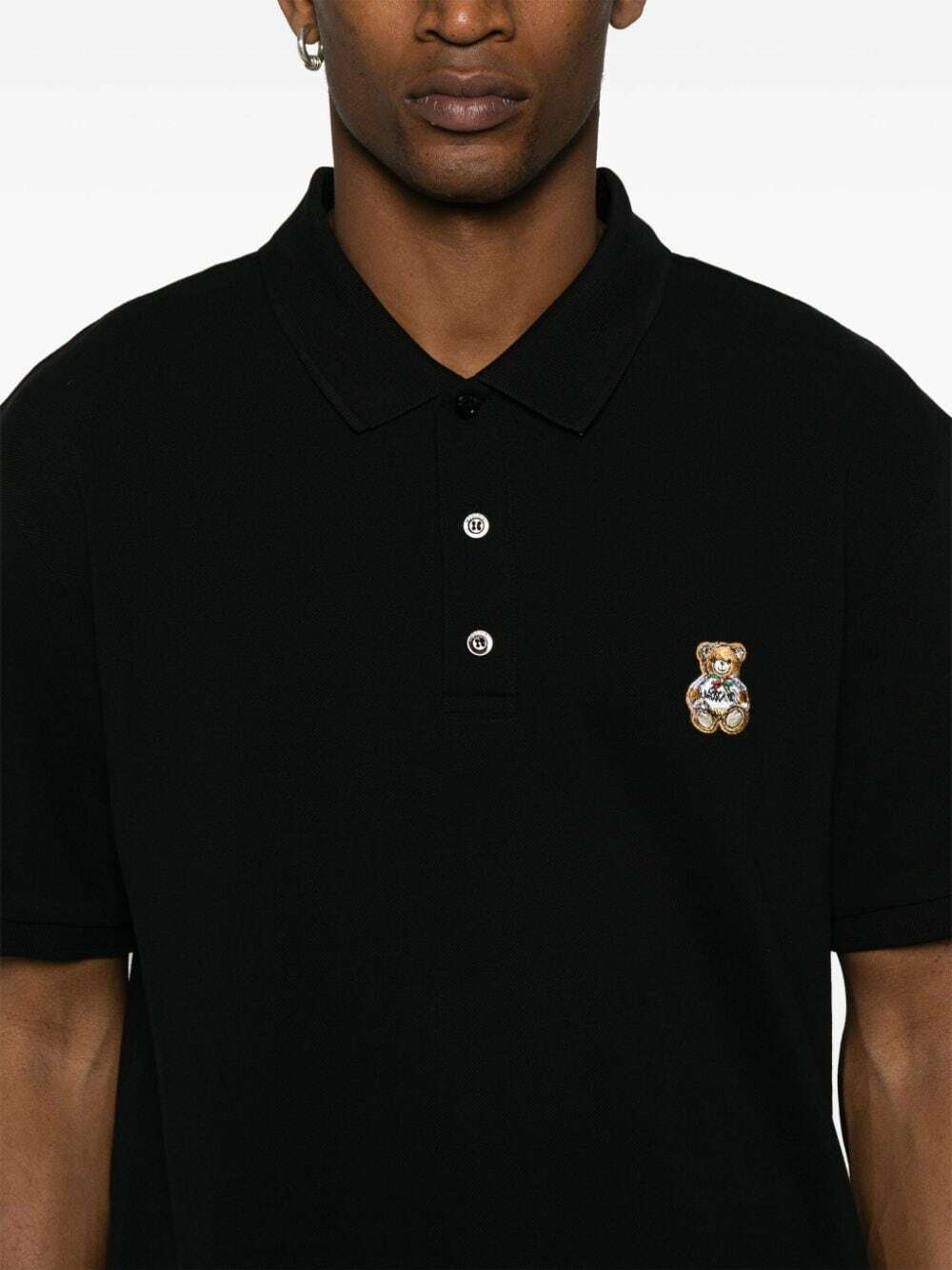 MOSCHINO - Cotton Polo Shirt With Logo Moschino